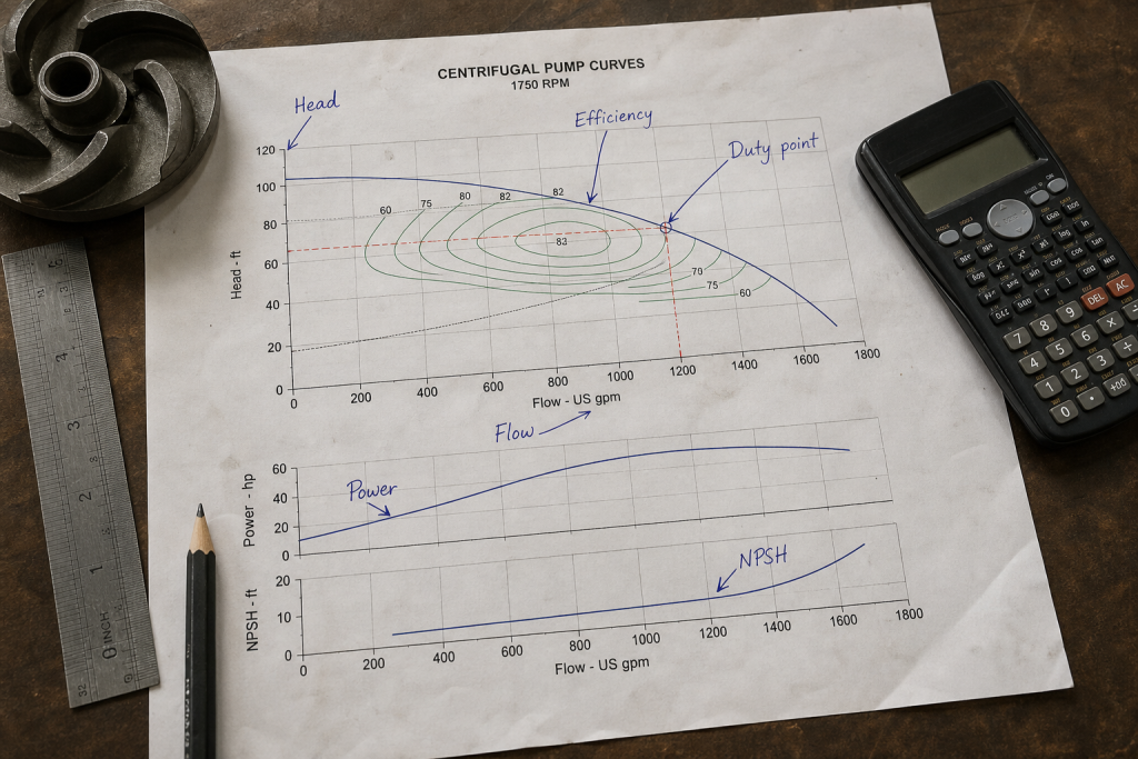 Centrifugal pump curves