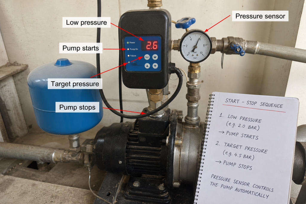 How does a booster pump work