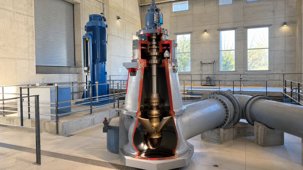 Axial flow pump diagram