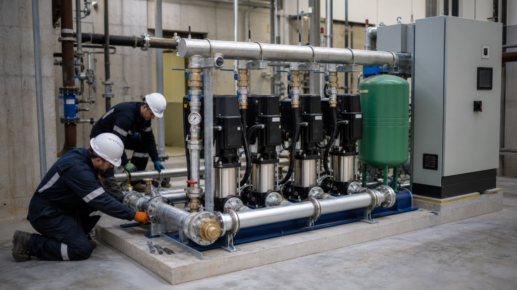 Booster pump installation