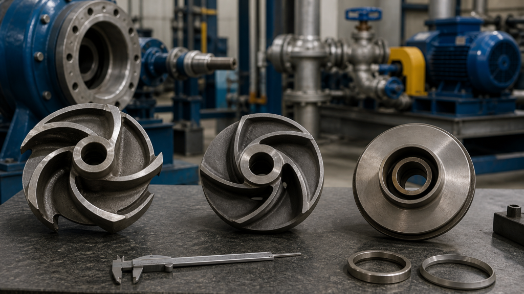 Centrifugal pump impeller types