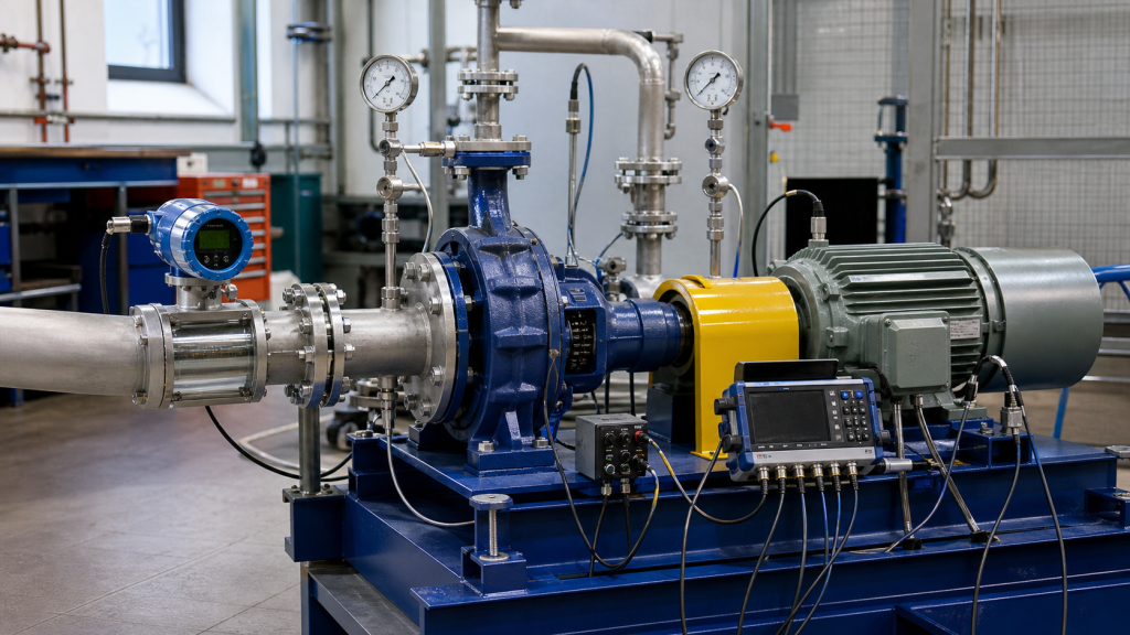 Pump efficiency calculation